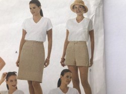 3397 BUTTERICK CLASSIC A-SKIRT, SHORTS, PANTS EZ PATTERN 8-12,14-18,20-24